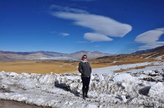 Magnífica paisagem no Paso San Francisco, do lado argentino